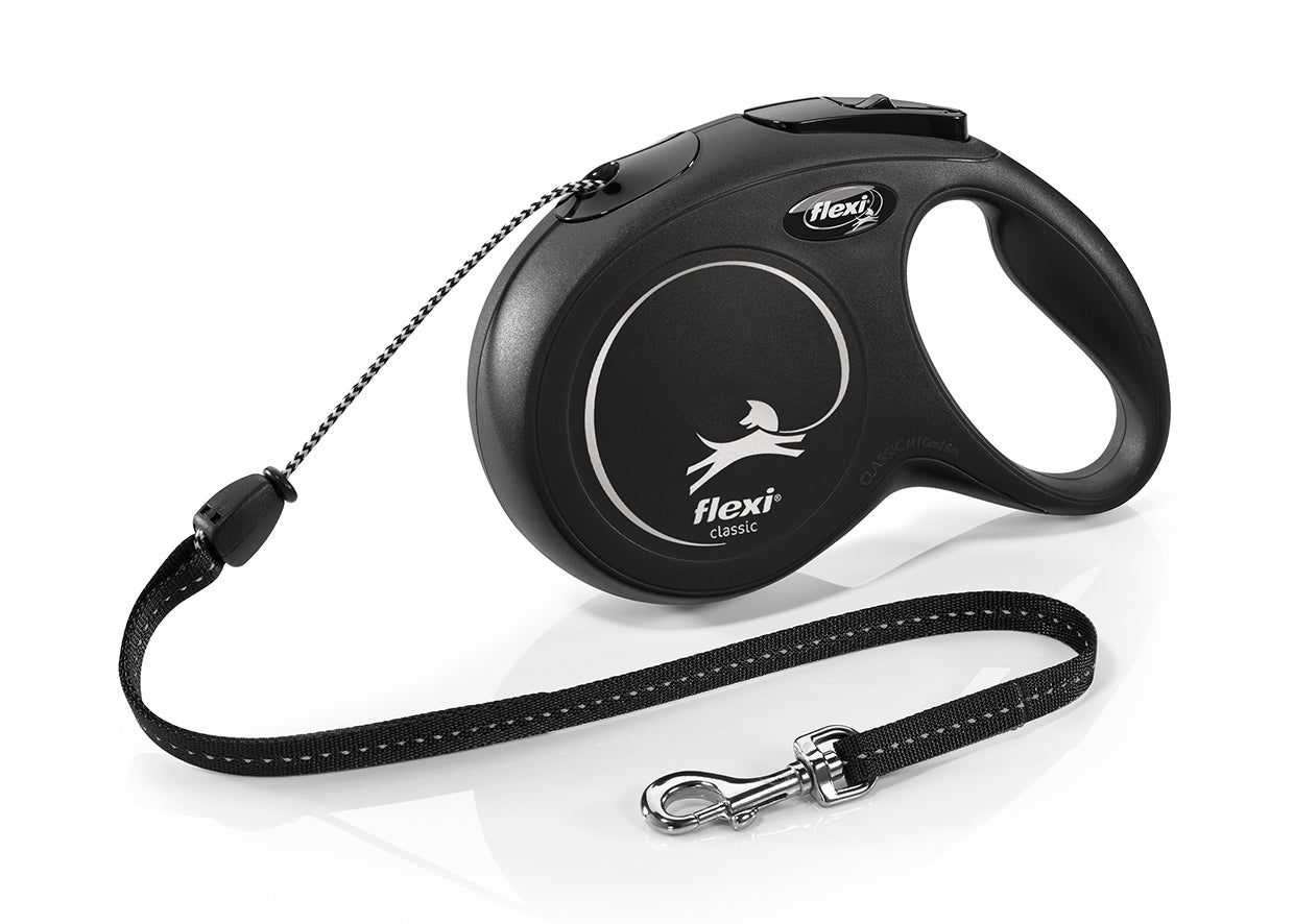 Flexi Classic Long M - автоматичен повод въже, 8 метра, за кучета с тегло до 20 кг. / червен /