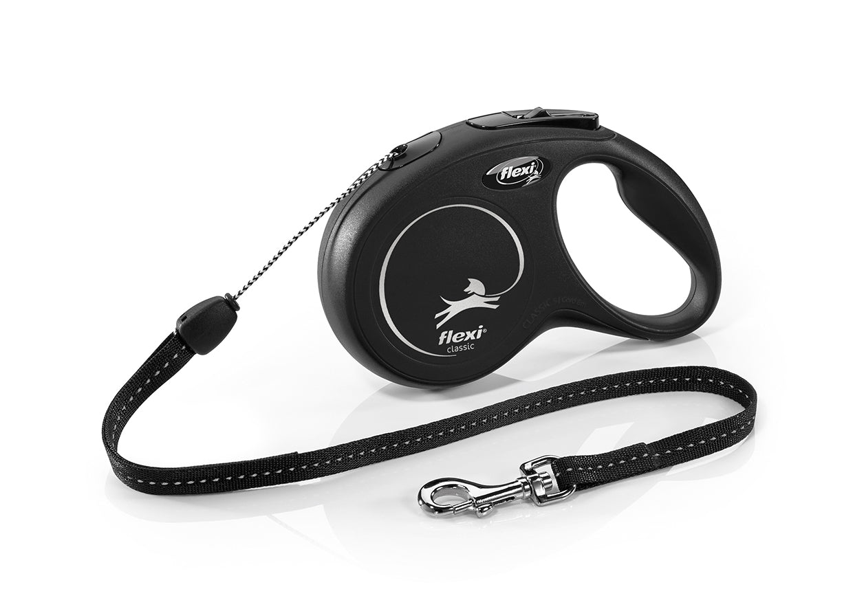 Flexi Classic Long S - автоматичен повод въже, 8 метра, за кучета с тегло до 12 кг. / червен /