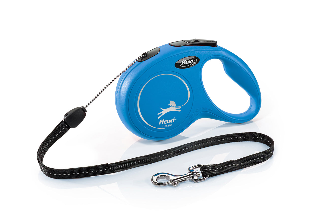 Flexi Classic Long S - автоматичен повод въже, 8 метра, за кучета с тегло до 12 кг. / червен /