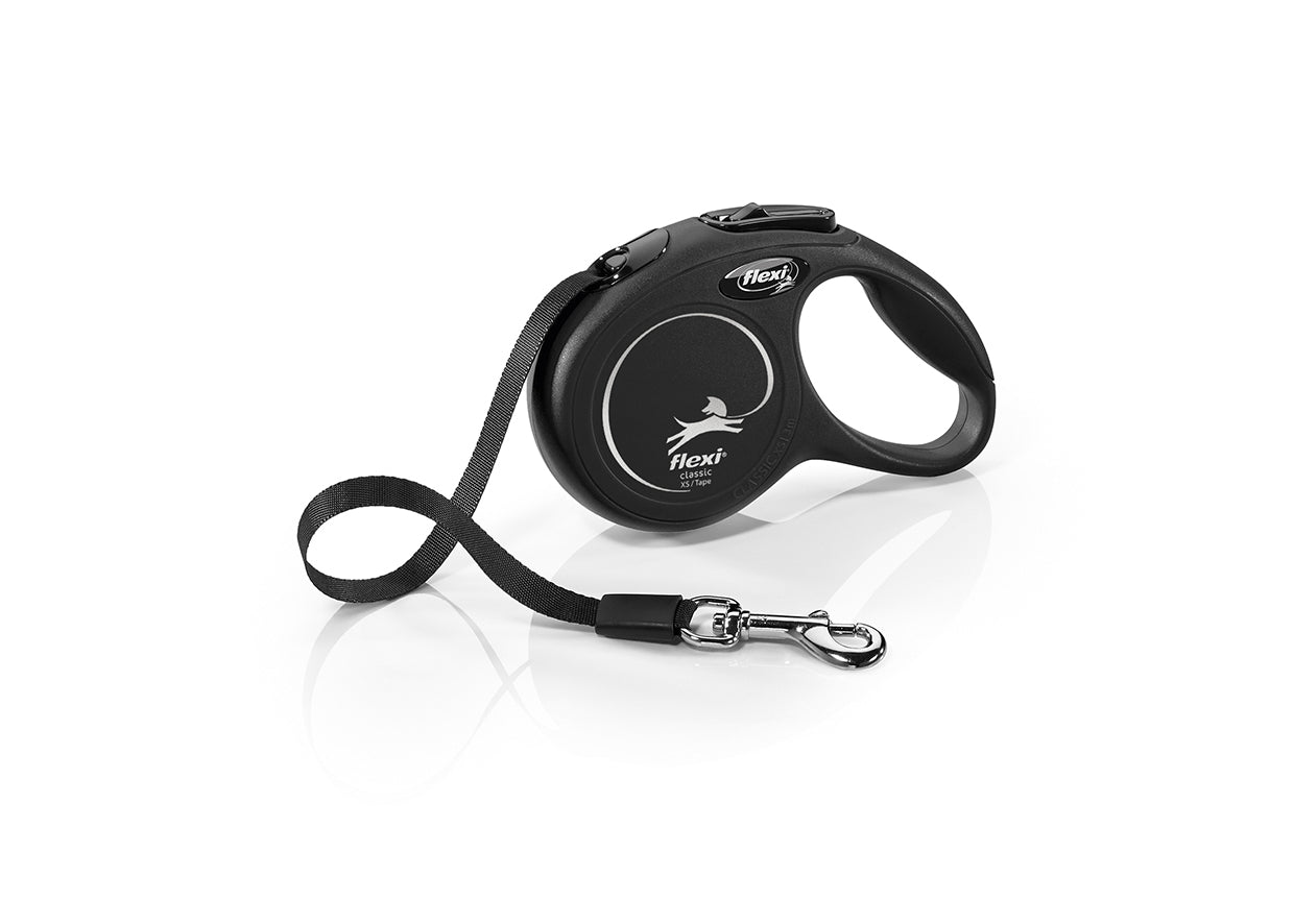 Flexi Classic XS - автоматичен повод лента, 3 метра, за кучета с тегло до 12 кг.  / розов /