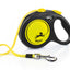 Flexi Neon М - атоматичен повод 5 метра, лента, за кучета до 25 кг, жълт