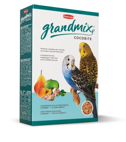 Padovan Grandmix Cocorite - пълноценна храна за вълнисти папагали с плодове