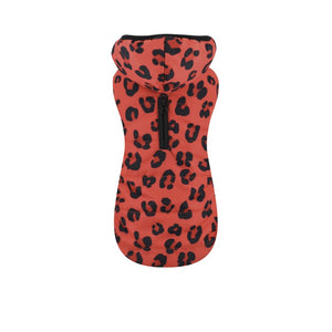 Nayeco Leopard Jacket - яке за куче 35 см, червен