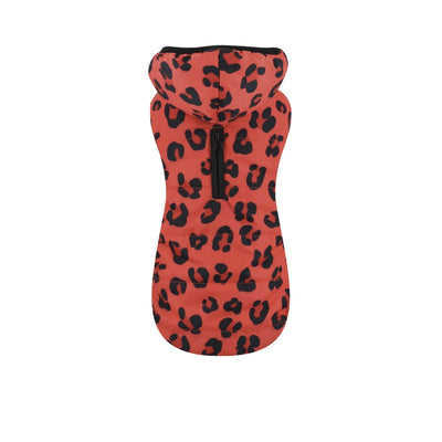 Nayeco Leopard Jacket - яке за куче 35 см, червен