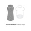 Nayeco Button Knitted Sweater - пуловер за кучета 25 см, сив