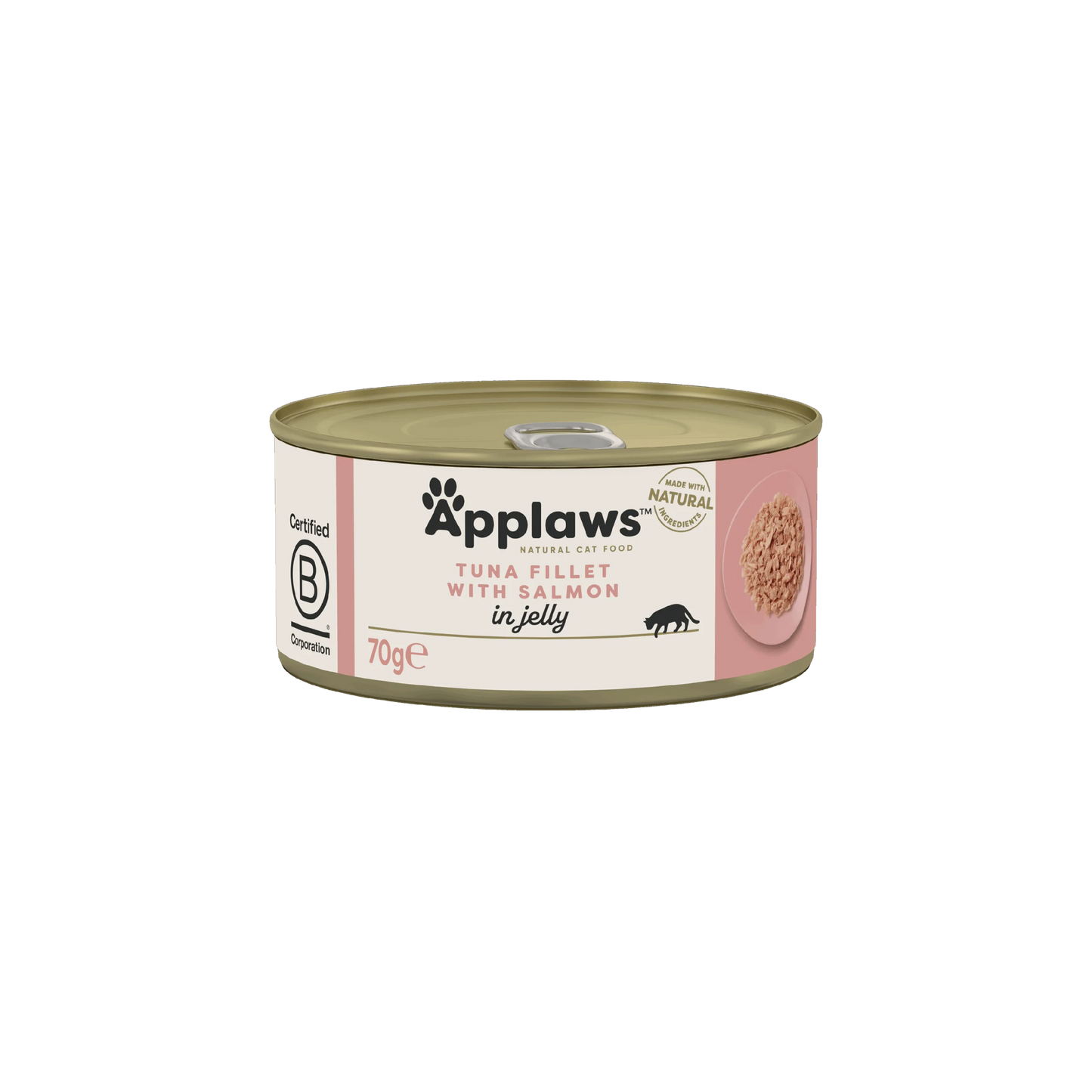 Applaws Tuna with Salmon in Jelly - месни хапки с филе от риба тон и и сьомга в желе 70 гр