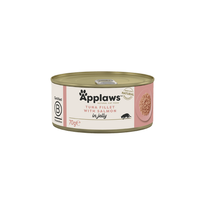 Applaws Tuna with Salmon in Jelly - месни хапки с филе от риба тон и и сьомга в желе 70 гр