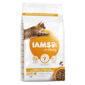 Iams Adult Hairball - суха храна за котки срещу космени топки