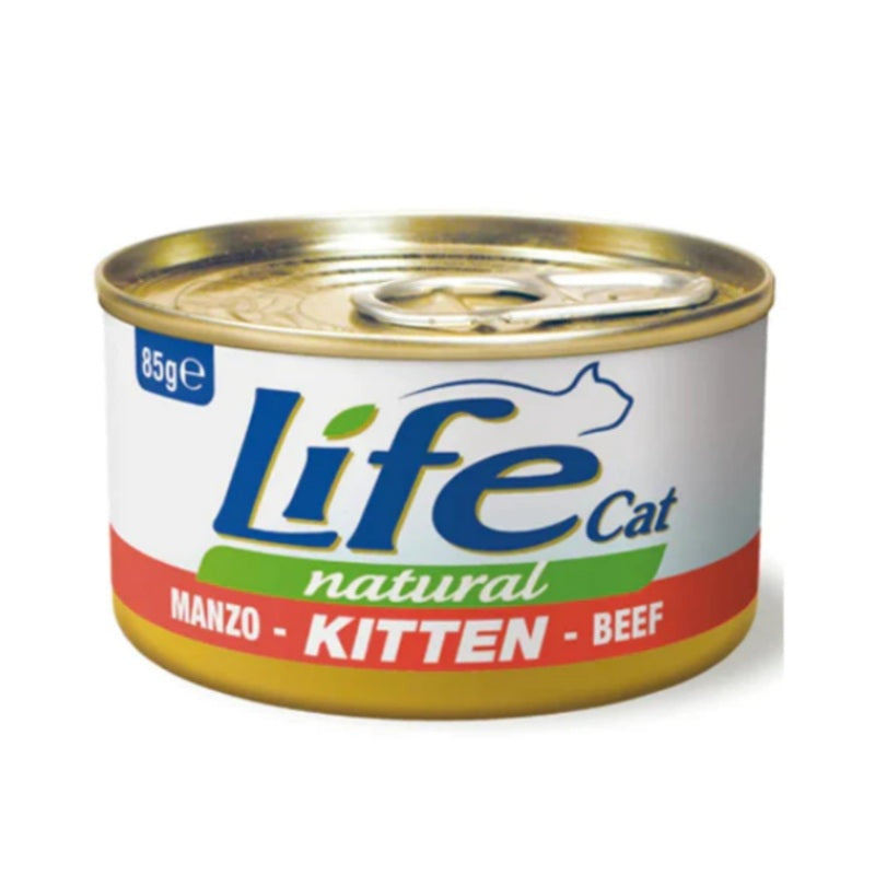 Life Cat Natural Kitten Beef - с говеждо месо, за малки котенца 85 гр.