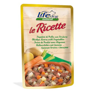 Life Natural Dog Chicken Liver with Vegetables - пилешки дробчета със зеленчуци 95 гр.