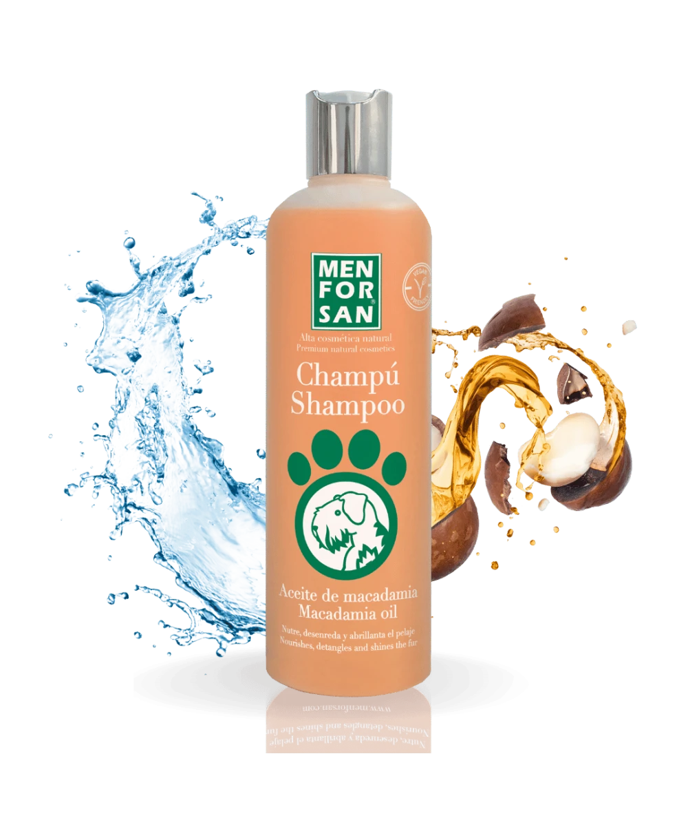 Menforsan Macadamia Oil Shampoo - подхранващ шампоан с масло от макадамия 300 мл