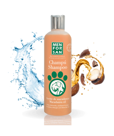 Menforsan Macadamia Oil Shampoo - подхранващ шампоан с масло от макадамия 300 мл