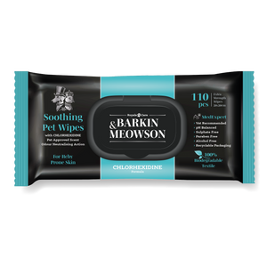 Barkin and Meowson Pet Wipes Chlorhexidine - мокри кърпички 110 бр