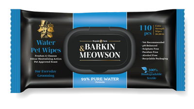 Barkin and Meowson Pet Wipes Aqua - мокри кърпички 110 бр