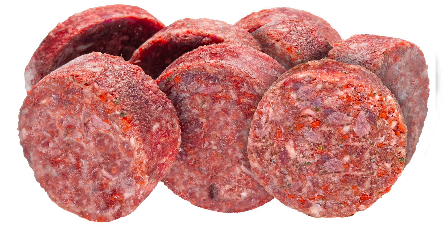 WolfPack BARF Medallions Beef - сурова храна с телешко месо 1 кг