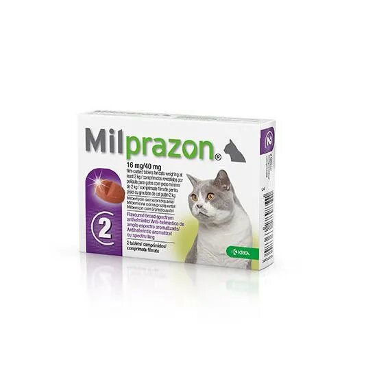 Milprazon / милпразон / 4 мг. / 10 мг. - за малки котки и котенца с тегло най-малко 0,5 кг.