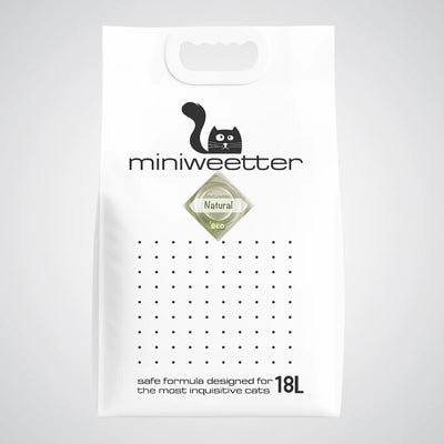 Miniweetter Natural - екологична котешка тоалетна от соя без аромат