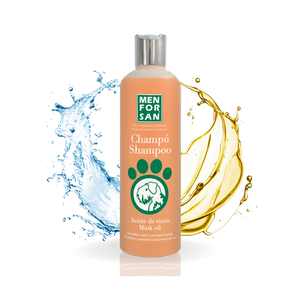 Menforsan Mink Oil Shampoo - шампоан с масло от норка, подходящ за козина с червеникави нюанси 300 мл