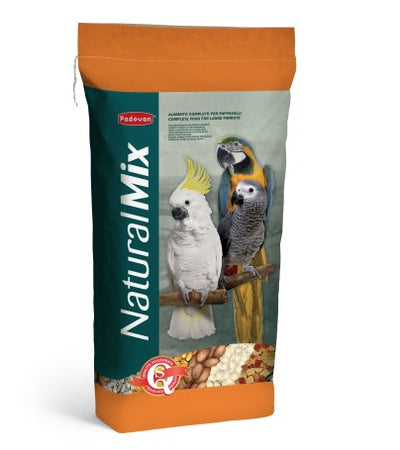 Padovan NaturalMix Pappagalli - пълноценна храна за постигане на здравословен растеж на големите папагали 18 кг.