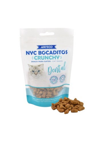 Nayeco NYC Crunchy Snacks Dental - дентално лакомство за котки 60 гр