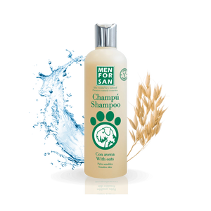 Menforsan Shampoo with Oats - шампоан с овесени ядки за кучета с деликатна, много суха, чувствителна или раздразнена кожа 300 мл.