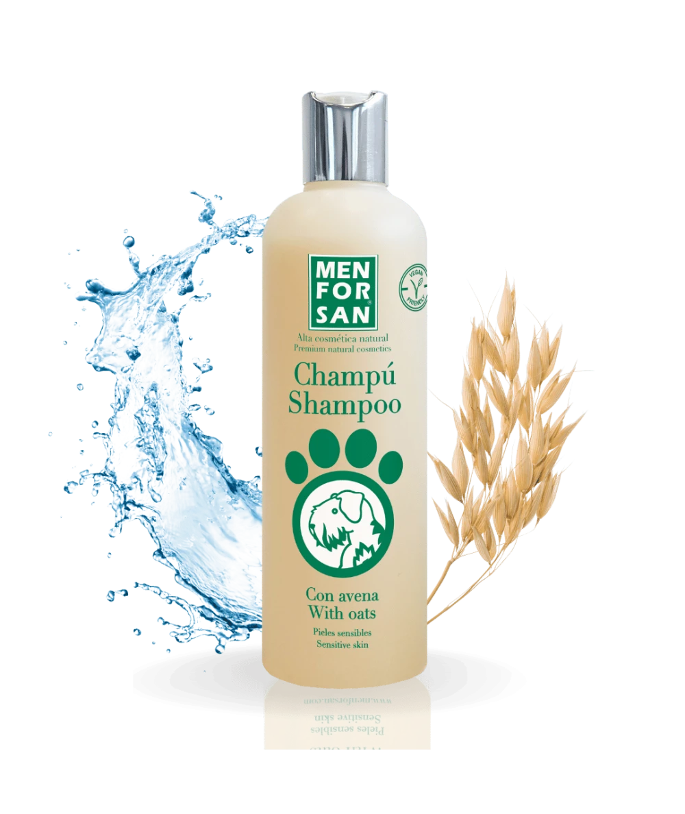 Menforsan Shampoo with Oats - шампоан с овесени ядки за кучета с деликатна, много суха, чувствителна или раздразнена кожа 300 мл.