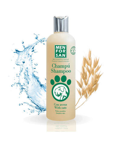 Menforsan Shampoo with Oats - шампоан с овесени ядки за кучета с деликатна, много суха, чувствителна или раздразнена кожа 300 мл.
