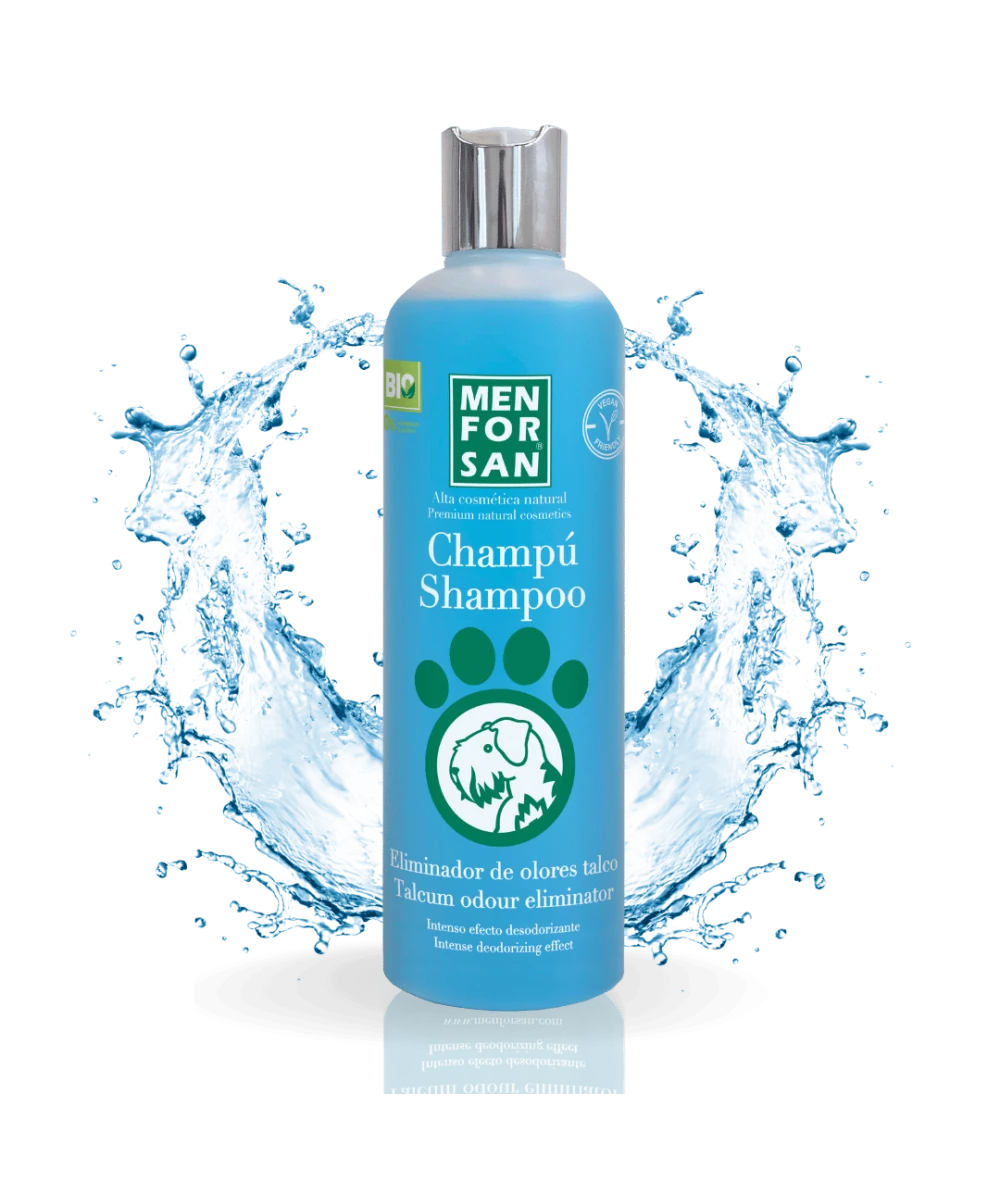 Menforsan Talcum Odour Eliminator Shampoo - шампоан за неутрализиране на миризмите с талк 300 мл
