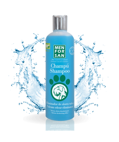 Menforsan Talcum Odour Eliminator Shampoo - шампоан за неутрализиране на миризмите с талк 300 мл
