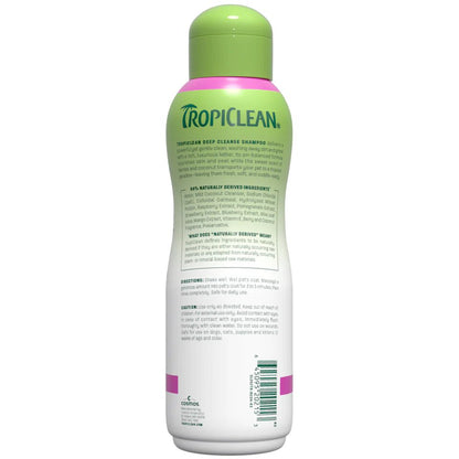 TropiClean Berry and Coconut Deep Cleansing Shampoo - шампоан за кучета и котки 355 мл