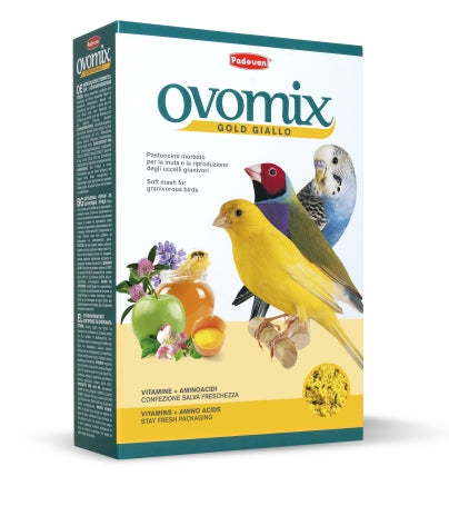 Padovan Ovomix Gold Giallo - хранителна добавка за канарчета, вълнисти папагали и екзотични птици
