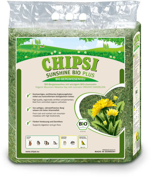 JRS Chipsi Sunshine - сено от най-високо качество за гризачи и малки животни 600 гр