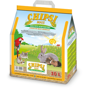 JRS Chipsi Mais - хигиенни царевични гранули за птици и гризачи, 10 литра