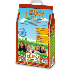 JRS Chipsi Family - хигиенни царевични пелети за котки, гризачи, птици, 20 литра