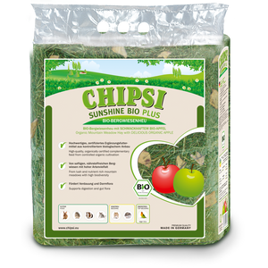 JRS Chipsi Sunshine Carrot - сено с моркови от най-високо качество, с забележителен аромат и вкус за гризачи и малки животни, 600 гр.