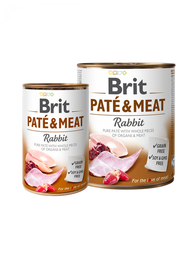 Brit Pate and Meat Rabbit - пастет за кучета със заешко месо