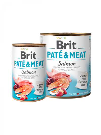 Brit Pate and Meat Salmon - пастет за кучета със сьомга 800 гр