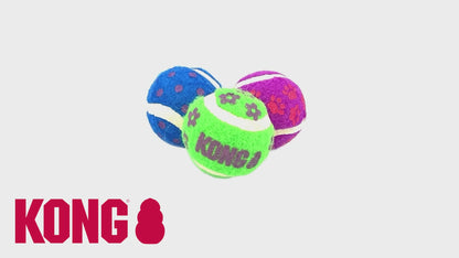 KONG Cat Active Tennis Balls with Bells - тенис топки с звънче за котки 3 бр