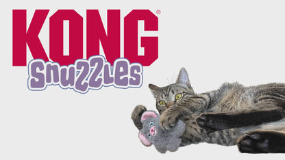 KONG Cat Snuzzles Mouse - плюшена мишка с котешка трева за котки 8.8 см