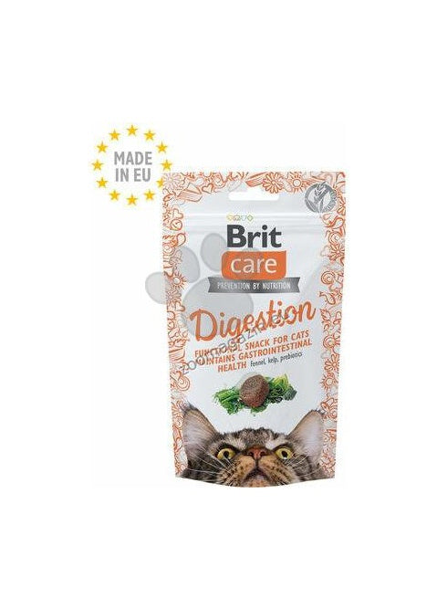 Brit Care Cat Snack Digestion - лакомства за подпомагане на храносмилането с копър и водорасли 50 гр