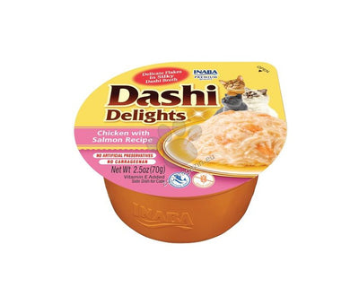 Inaba Dashi Delights Chicken with Salmon - апетитен топинг с пилешко месо и сьомга 70 гр
