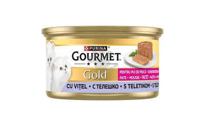 Gourmet Gold Kitten Mousse Veal - пастет за котки с телешко месо 85 гр