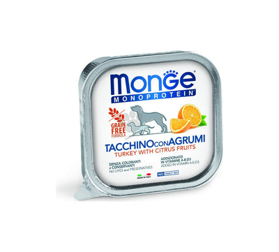 Monge Monoprotein Pate Turkey with Citrus Fruits - пастет с пуешко месо и цитрусови плодове 150 гр