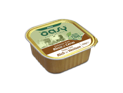 Oasy Tasty Pate Adult Venison - пастет за кучета в зряла възраст с еленско месо 150 гр.