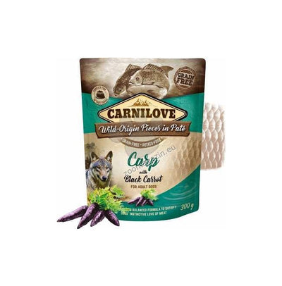 Carnilove Dog Pouch Pate Carp with Black Carrot - пауч за кучета с шаран и черен морков 300 гр