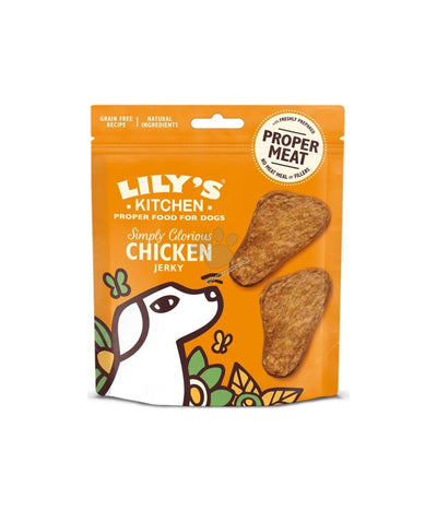 РАЗПРОДАЖБА Lilys Kitchen Dog Simply Glorious Chicken Jerky - сушено лакомство с пилешко 70 гр.
