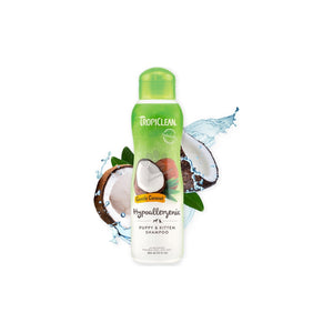 TropiClean Gentle Coconut Hypoallergenic Puppy and Kitten Shampoo - шампоан за кученца и котенца 355 мл
