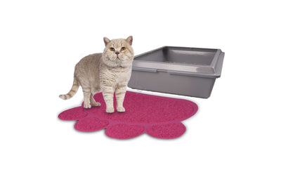 Flamingo Cat litter Tray Mat Pitou Matti - килимче за тоалетна, розово