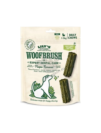Lilys Kitchen Wolfbrush Mini - дентални лакомства за кучета до 5 кг, 7 бр.