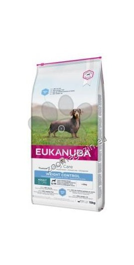 Eukanuba Daily Care Control Weight - суха храна за кучета от малки и средни породи склонни към напълняване 15 кг